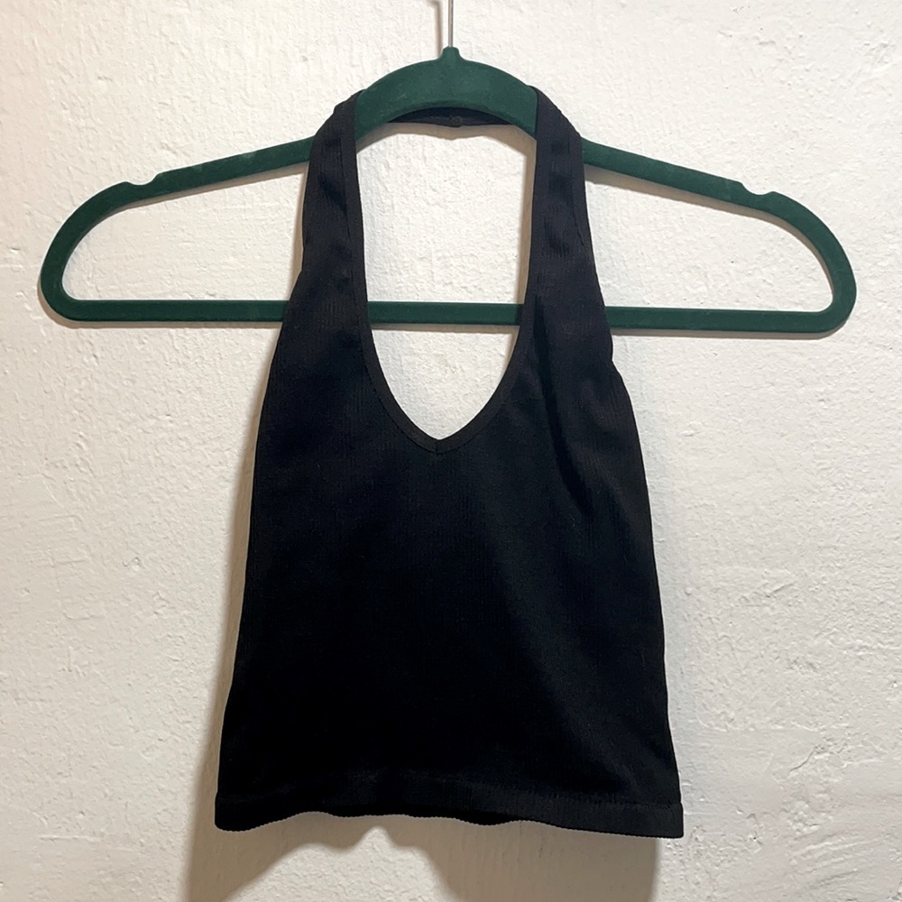 Out From Under Black Halter Top